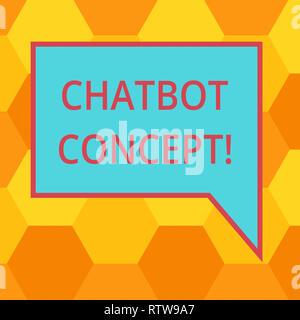 Handwriting text writing Chatbot Concept. Concept meaning Virtual