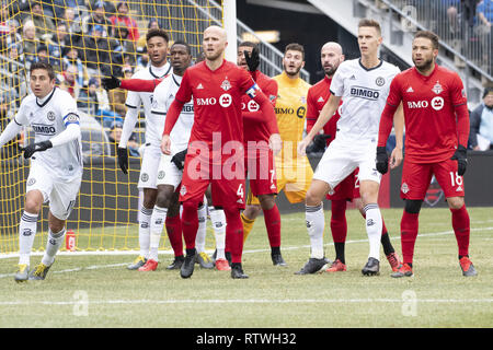 Chester, Pennsylvania, USA. 2nd Mar, 2019. Philadelphia Union and Toronto FC in action at Talen Energy Stadium in Chester Pennsylvania Credit: Ricky Fitchett/ZUMA Wire/Alamy Live News Stock Photo