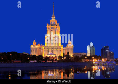 The Hotel Ukraina, A Radisson Collection Hotel Moscow (1957) in Moscow, Russia Stock Photo