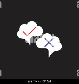 debate bubble talk symbol vector Stock Vector