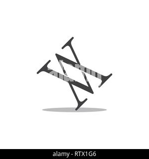 letters av linked logo vector Stock Vector