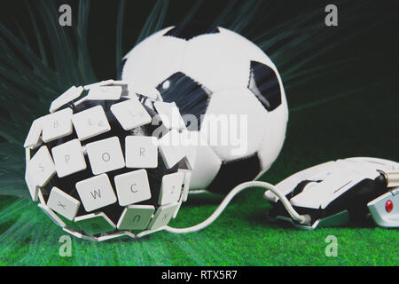 eSport Concept on green Background Stock Photo