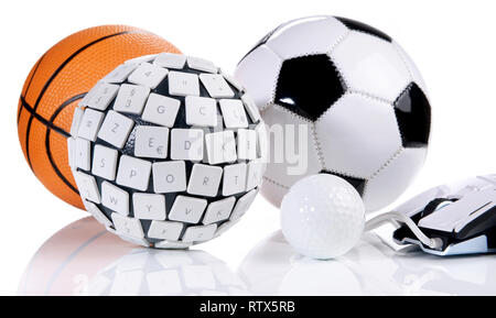 eSport Concept on white Background - Panorama Stock Photo