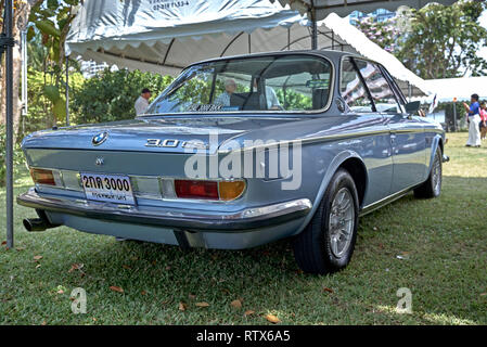 BMW 3.0 CSI classic vintage 2 door sports saloon 1974. Thailand Southeast Asia Stock Photo