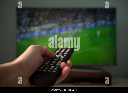 TV remote control Stock Photo