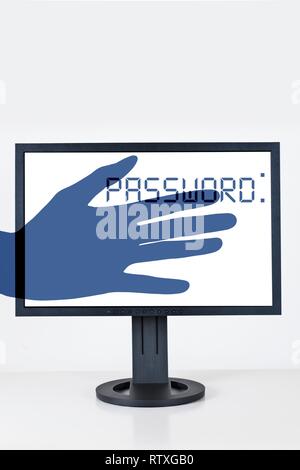 Cybercrime and online theft. Stock Photo