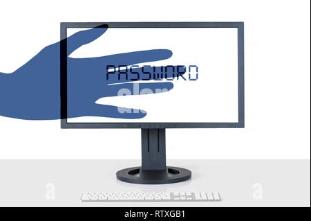 Cybercrime and online theft. Stock Photo