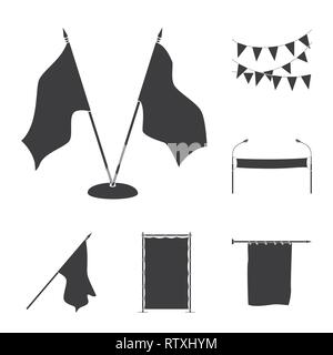 flag,banner,curtain,cloth,rope,lamp,screen,decoration,post,clear,silk,scenery,wall,flying,frame,drape,waving,country,event,hanging,stand,exhibition,horizontal,fluttering,flagstaff,poster,marketing,material,media,promotional,textile,fabric,white,blank,canvas,texture,presentation,set,vector,icon,illustration,isolated,collection,design,element,graphic,sign,black,simple Vector Vectors , Stock Vector