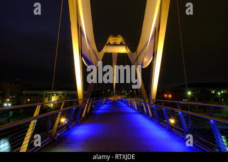 Infinity Bridge on the River Tees, Stockton-on-Tees Stock Photo