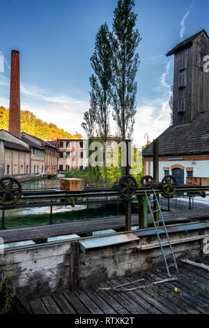 Lost Places - Haunoldmühle near Steyr, Upper Austria Stock Photo