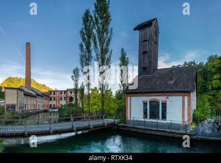 Lost Places - Haunoldmühle near Steyr, Upper Austria Stock Photo