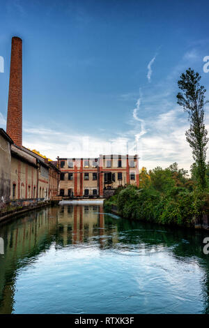 Lost Places - Haunoldmühle near Steyr, Upper Austria Stock Photo