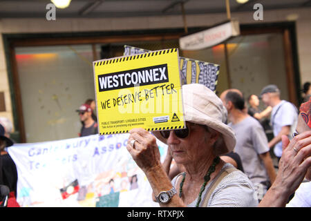 Sydney, Australia. 3rd March 2019. Protesters gathered at Hyde park to listen to speakers before marching through Sydney to demand action on a variety Stock Photo