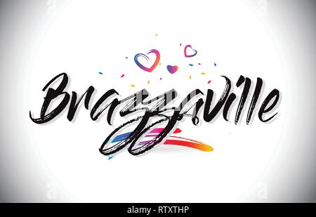 Download Brazzaville Welcome To Creative Text Handwritten Font With Purple Pink Colors Design Vector Illustration Stock Vector Image Art Alamy SVG Cut Files