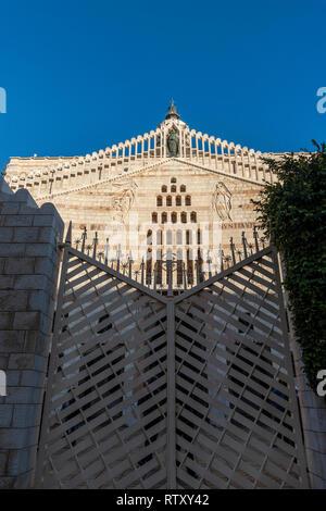 Basilica of the Annunciation in Nazareth, Israel Stock Photo