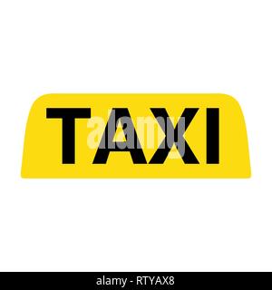 taxi emblem on white background Stock Vector