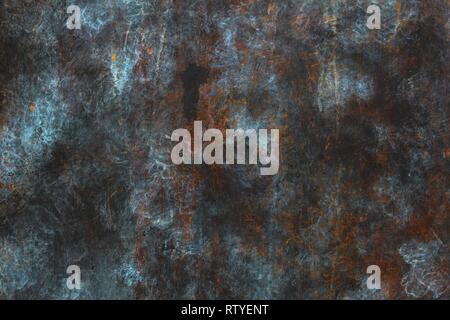 Metal plate background - crude grungy aged steel texture. Stock Photo