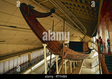 Khufu ship,Giza Solar Boat Museum,Egypt Stock Photo