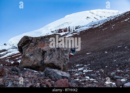 Chimborazo, the furthest point from the center of the earth, Ecuador. Stock Photo