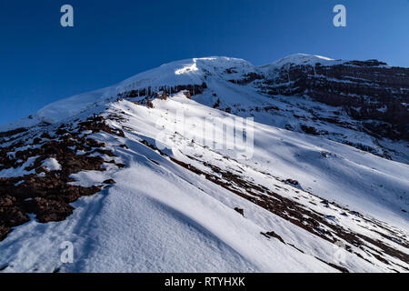 Chimborazo, the furthest point from the center of the earth, Ecuador. Stock Photo