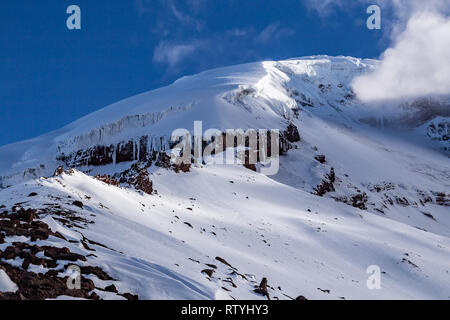 Chimborazo, the furthest point from the center of the earth, Ecuador. Stock Photo