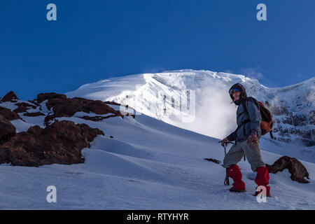 Chimborazo, the furthest point from the center of the earth, Ecuador. Stock Photo