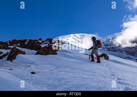 Chimborazo, the furthest point from the center of the earth, Ecuador. Stock Photo