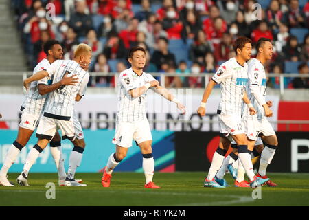 Saitama Stadium 2002, Saitama, Japan. 2nd Mar, 2019. Hokkaido Consadole Sapporo team group, MARCH 2, 2019 - Football/Soccer : 2019 J1 League match between Urawa Reds 0-2 Hokkaido Consadole Sapporo at Saitama Stadium 2002, Saitama, Japan. Credit: Sho Tamura/AFLO SPORT/Alamy Live News Stock Photo