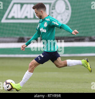 Sao Paulo, Brazil. 03rd Mar, 2019.  The player Hyoran, from SE Palmeiras, during training, at the Football Academy. (Photo: Cesar Greco/Fotoarena) Credit: Foto Arena LTDA/Alamy Live News Stock Photo