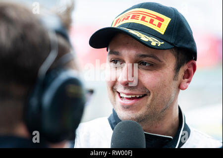 Austin, Texas, USA. 03rd Mar, 2019. Jeff Ricca #78 with team GenRacer takes the win TC Class Race 2 in the Hyundai Genesis Coupe at the Blancpain GT World Challenge, Circuit of The Americas in Austin, Texas. Mario Cantu/CSM/Alamy Live News Stock Photo