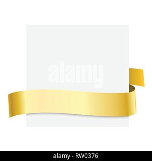Golden Ribbons - Vector Elements for your design Stock Vector