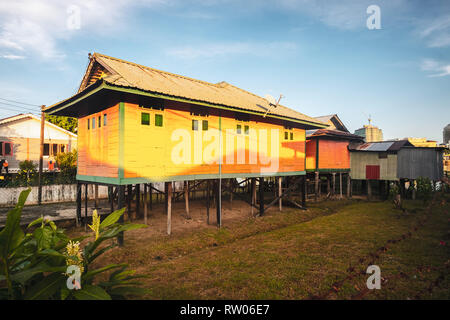 KUCHING / SARAWAK  / MALAYSIA / JUNE 2014: Traditional local architecture Stock Photo