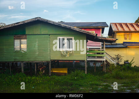 KUCHING / SARAWAK  / MALAYSIA / JUNE 2014: Traditional local architecture Stock Photo