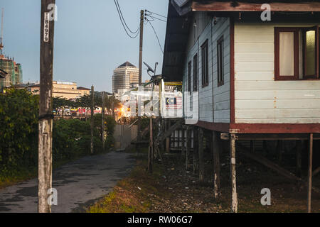 KUCHING / SARAWAK  / MALAYSIA / JUNE 2014: Traditional local architecture Stock Photo