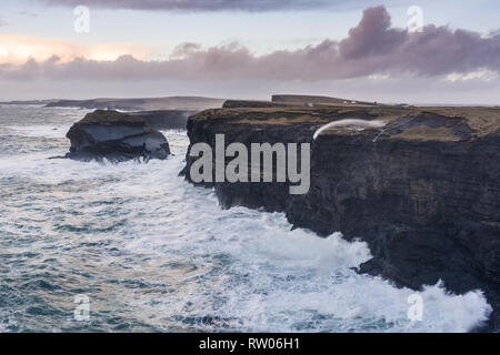 Loop Head in County Clare in Ireland Stock Photo