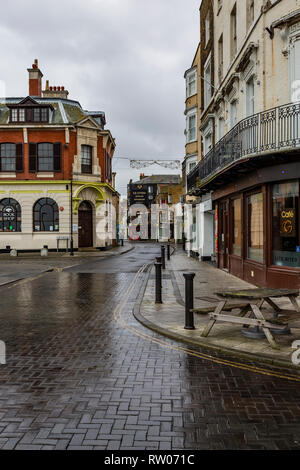 Margate old town, within a short walk from the Tuner Contemporary and Droit house Stock Photo