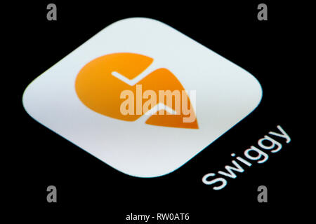 Swiggy app on Screen of mobile , Swiggy is an Indian restaurant ...