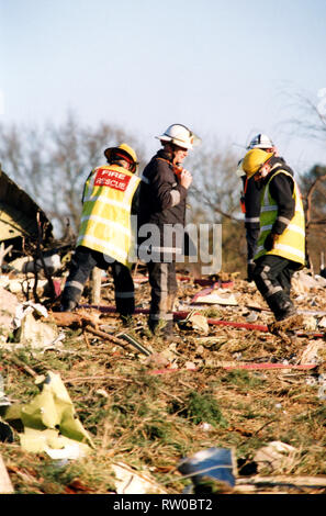 Korean Air Crash at Stansted Airport Stock Photo