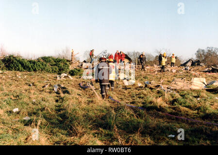 Korean Air Crash at Stansted Airport Stock Photo