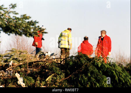 Korean Air Crash at Stansted Airport Stock Photo