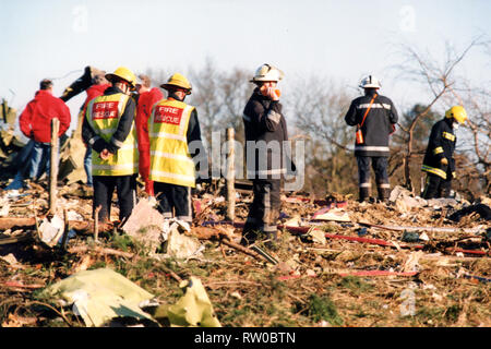 Korean Air Crash at Stansted Airport Stock Photo