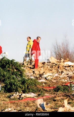 Korean Air Crash at Stansted Airport Stock Photo