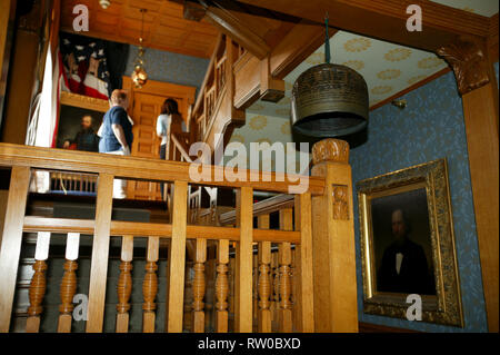 James A. Garfield National Historic Site at the President's home, Lawnfield, in Mentor, Ohio Stock Photo