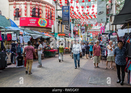 Jalan Petaling Street Market, Chinatown, Kuala Lumpur, Malaysia. Stock Photo