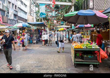 Jalan Petaling Street Market, Chinatown, Kuala Lumpur, Malaysia. Stock Photo