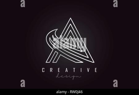 B Silver Letter Logo Monogram Vector Design. Creative B Silver Metal ...