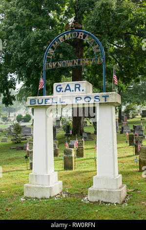 Cemetery, Marietta, Ohio, USA Stock Photo