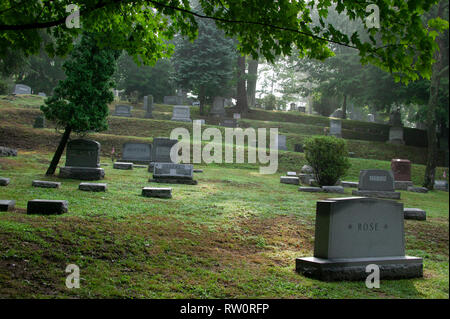 Cemetery, Marietta, Ohio, USA Stock Photo
