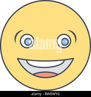 Laughing Emoji Vector Icon Sign Icon Vector Illustration For Personal And Commercial Use... Clean Look Trendy Icon... Stock Vector