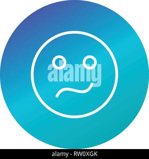 Confused Emoji Vector Icon Sign Icon Vector Illustration For Personal And Commercial Use... Clean Look Trendy Icon... Stock Vector